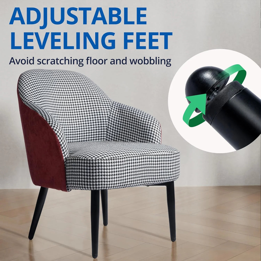Houndstooth Upholstered Accent Chair B1515
