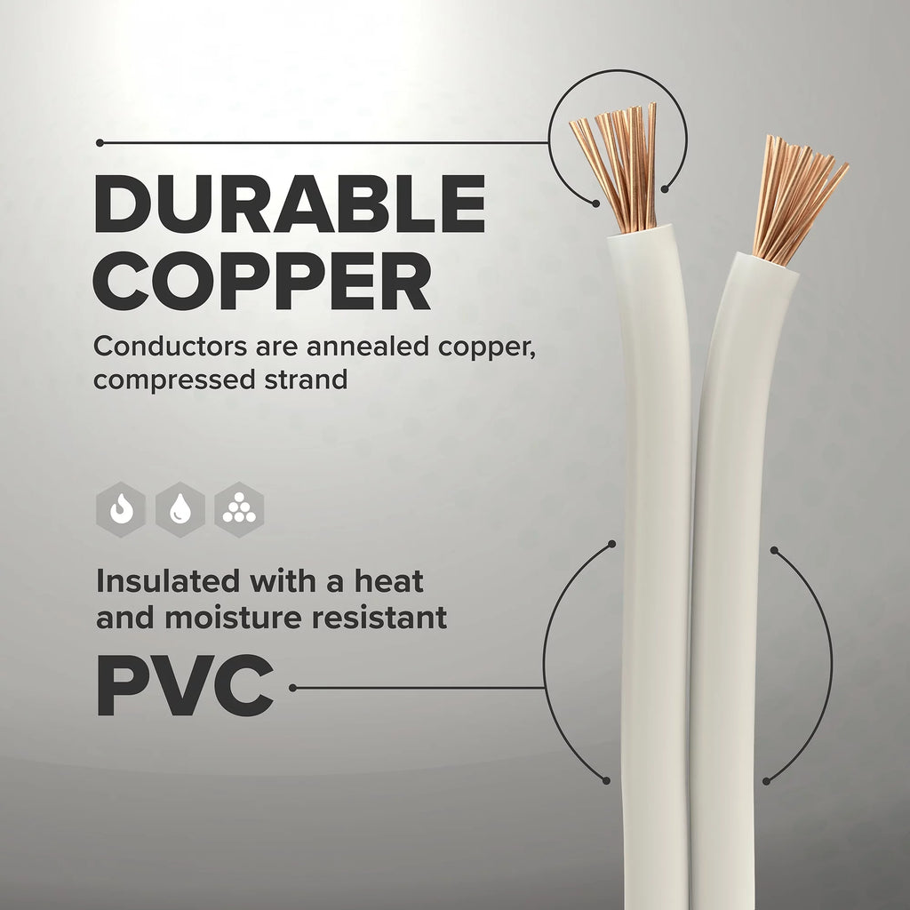 50 Feet 14 AWG White Insulated Stranded Copper THHN THWN Wire X38391