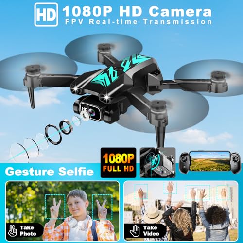 Mini Drone with Camera Foldable 1080P FPV Camera T557