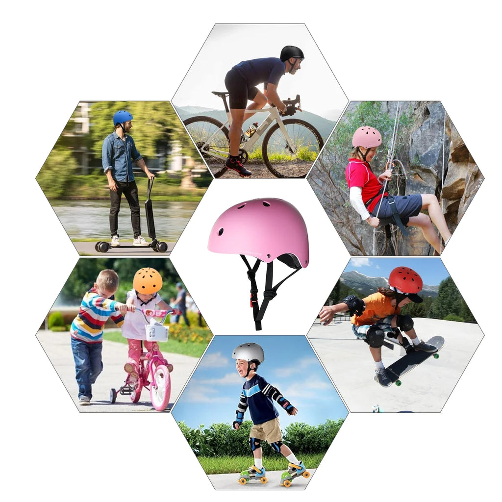 Kids Bike Helmet with Knee Elbow Pads Wrist Guards S9522