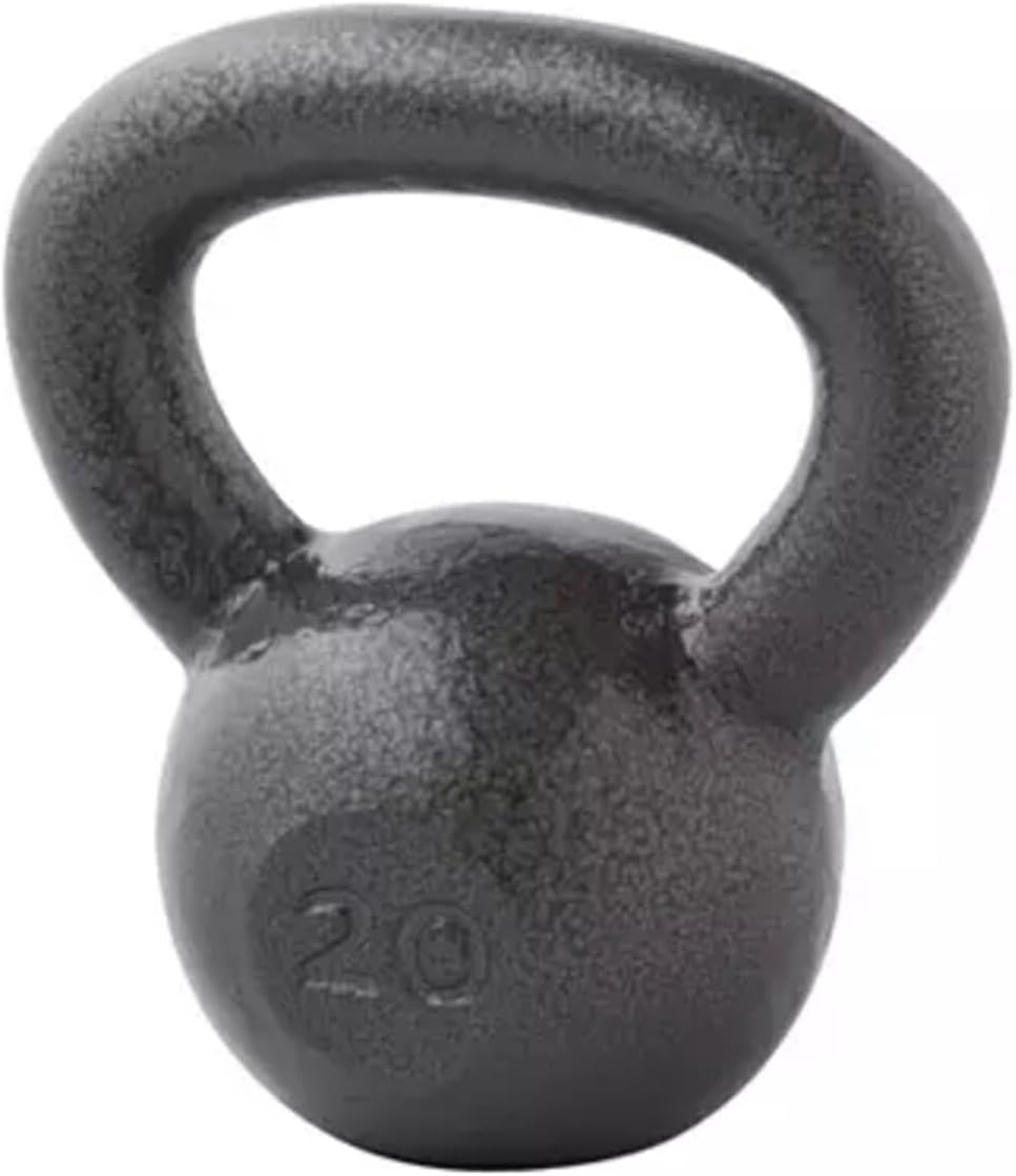 20 lb Cast Iron Kettlebell Gray I66499
