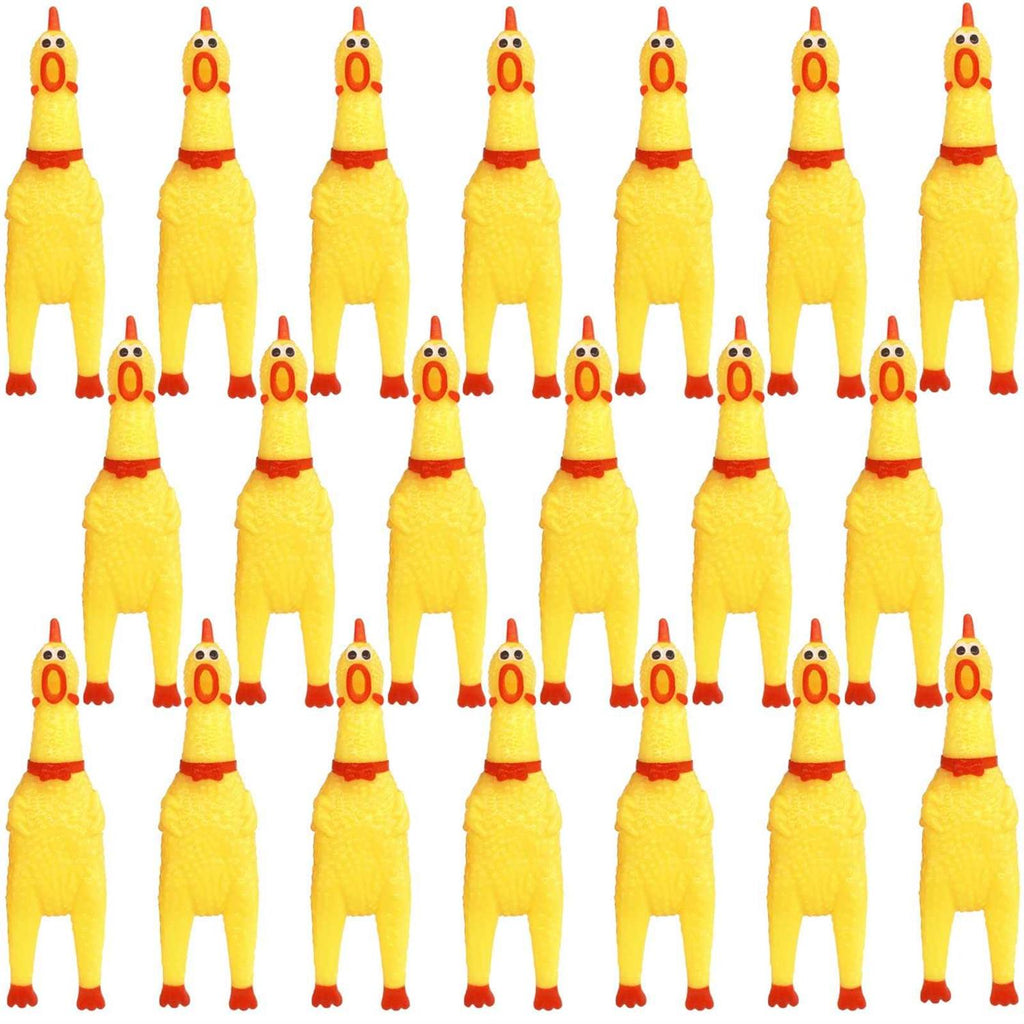 Yellow Rubber Chicken Dog Toys Z128817