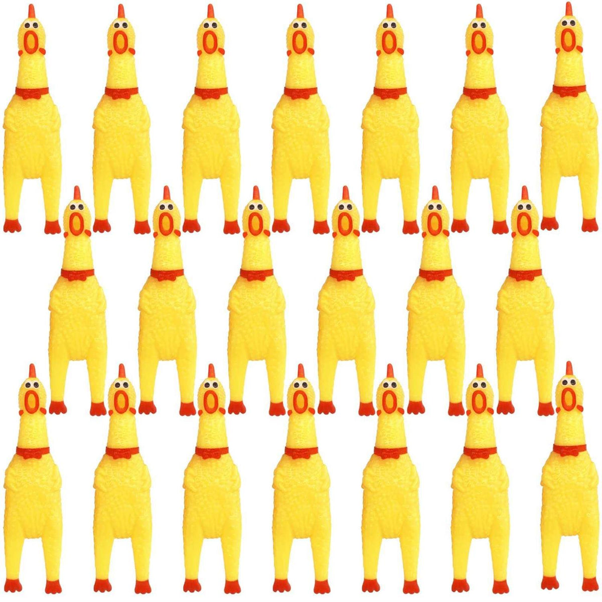 Yellow Rubber Chicken Dog Toys Z128817