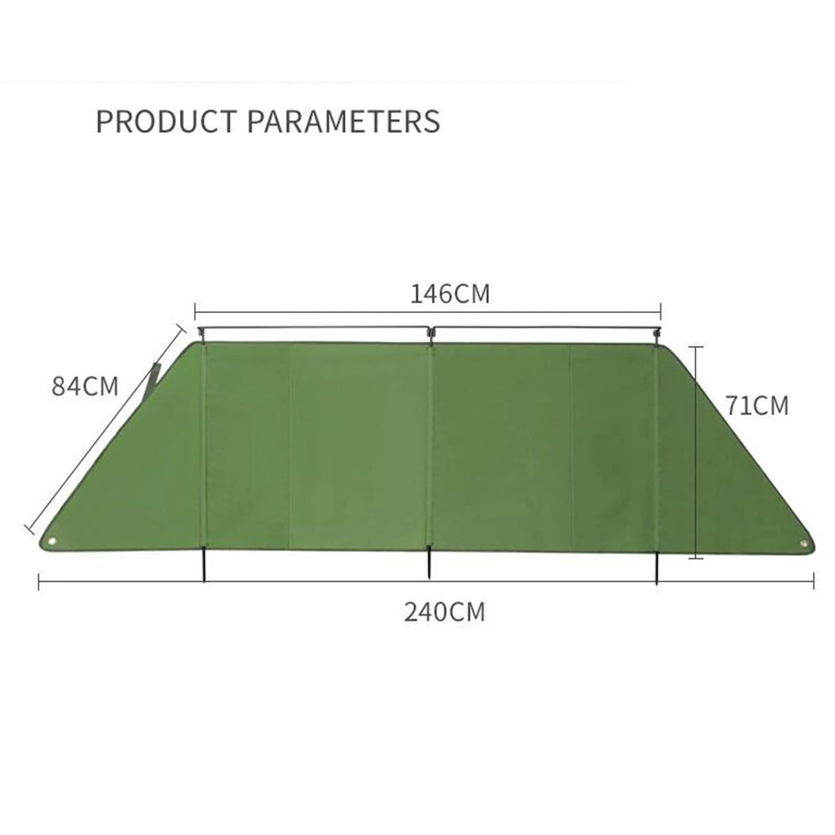 Folding Green Windproof Windscreen Z852