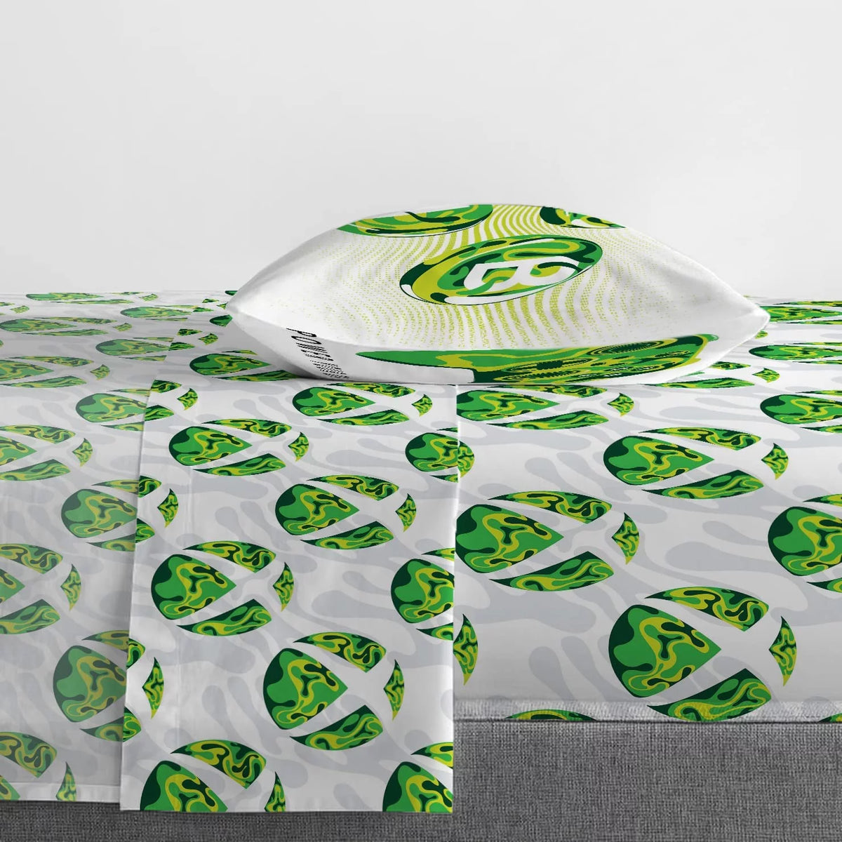 Green 3 Piece Twin Sheet Set Microfiber J54440