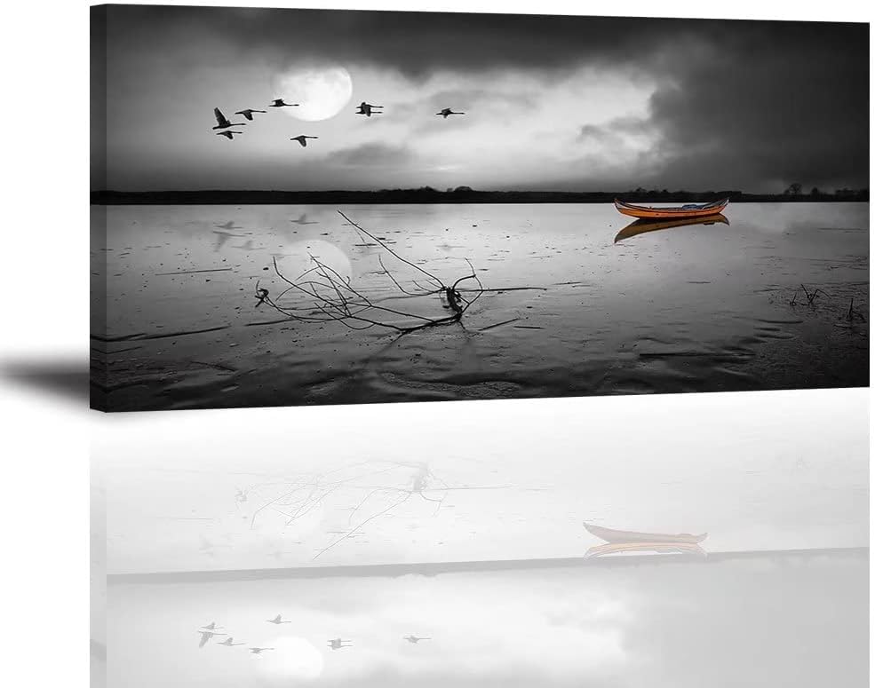 Blue Sea Sailboat Canvas Wall Art 30x20 O27892