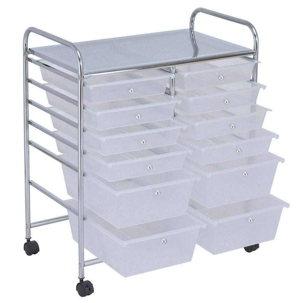 12 Storage Drawer Rolling Cart E780
