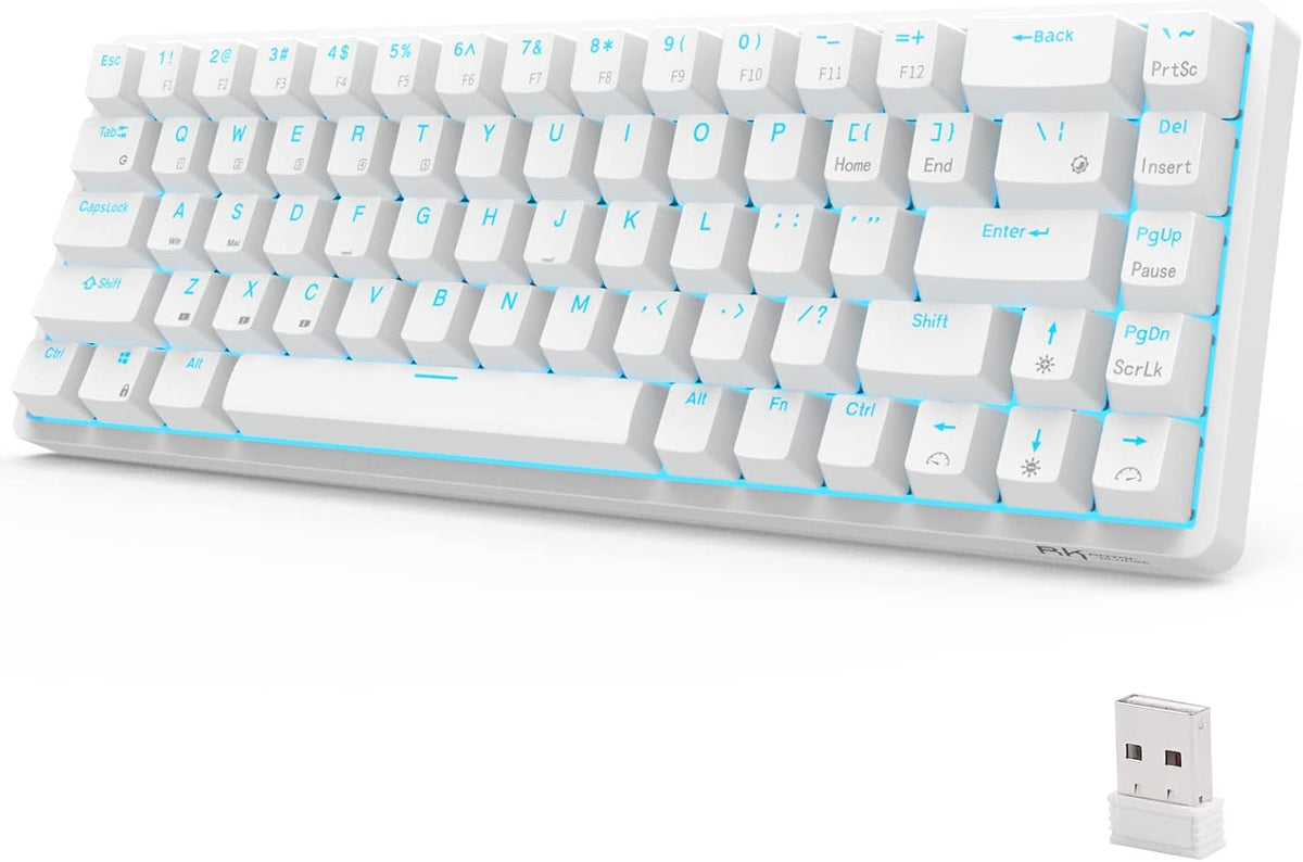 65% Mechanical Keyboard 68 Keys Hot Swappable Red Switch D648795