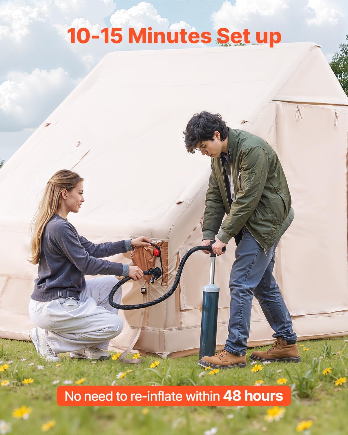 300D Oxford Inflatable Tent 5-8 Person E3370
