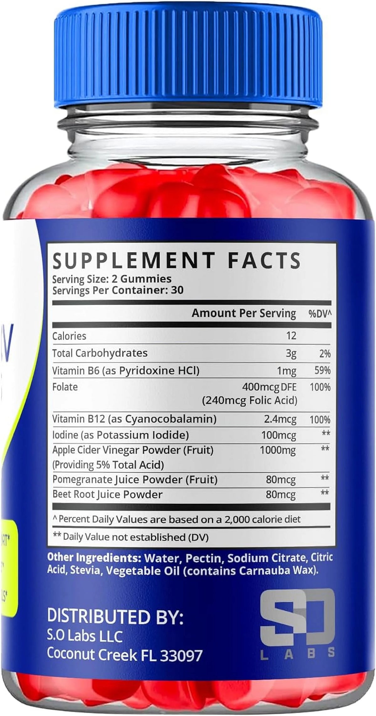 (5 Pack) 1000MG Apple Cider Vinegar Keto Gummies (300 Gummies) S7017