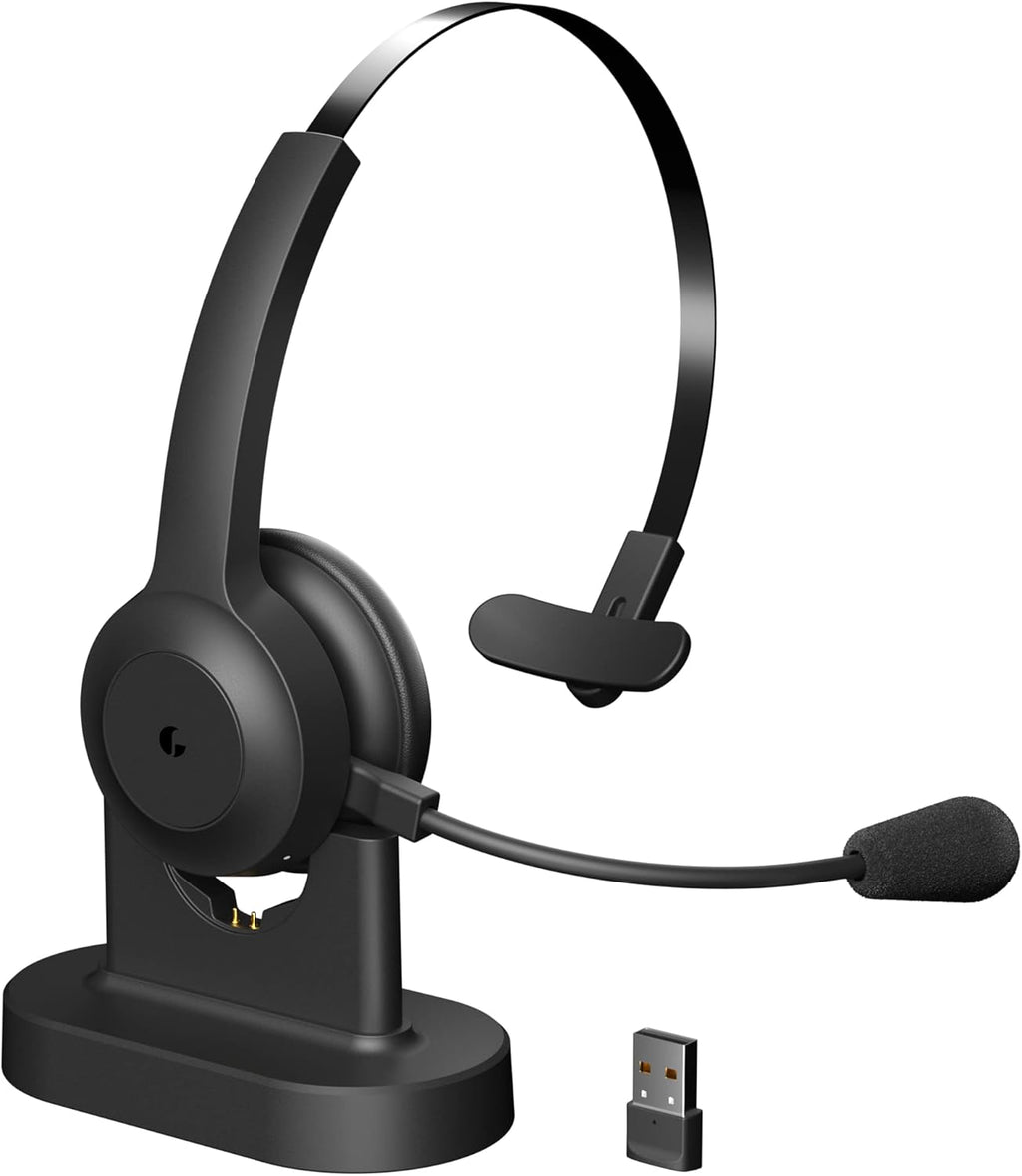 Bluetooth Headset with Microphone, AI Noise Cancelling, 35 Hrs Talk Time H885