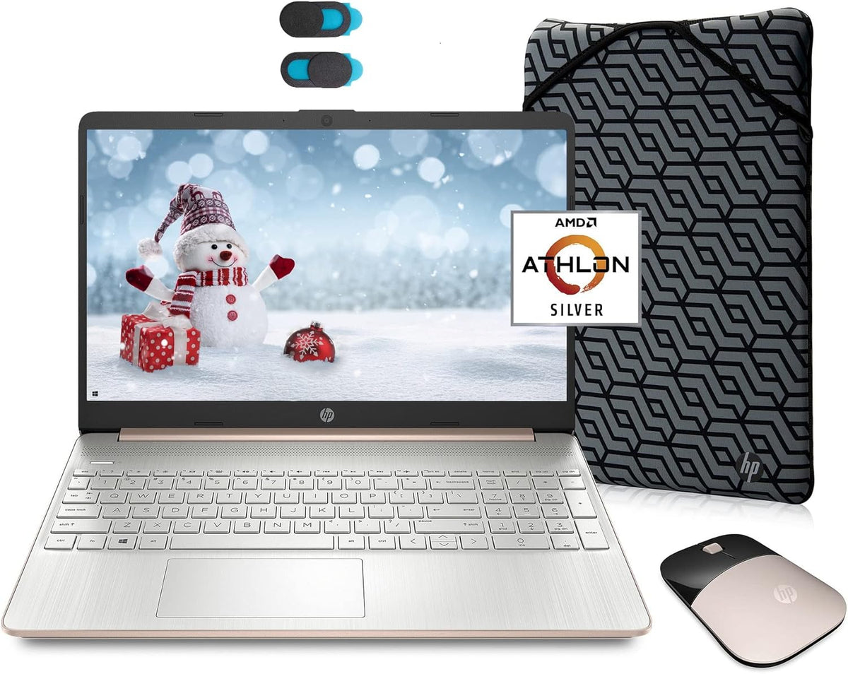Gold 15.6" HD Laptop Computer, 4GB RAM, 128GB SSD, Windows 10 S Z7021