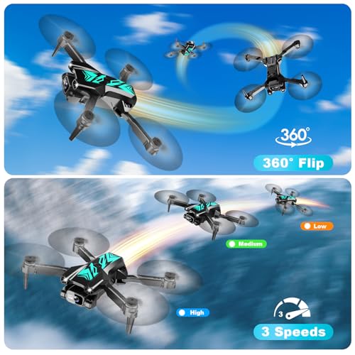 Mini Drone with Camera Foldable 1080P FPV Camera T557