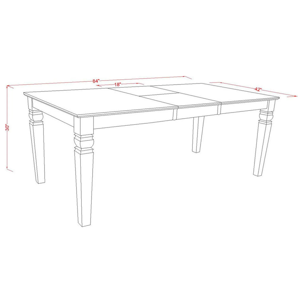 9-Piece Dining Table Set with 8 Padded Chairs Y6182