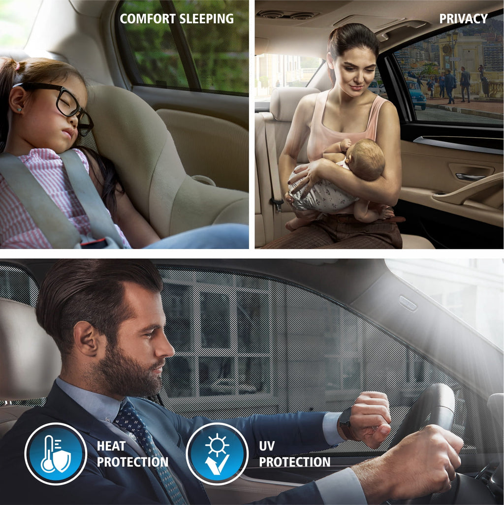 Magnetic Car Window Sunshade 4 Pc. Set X322