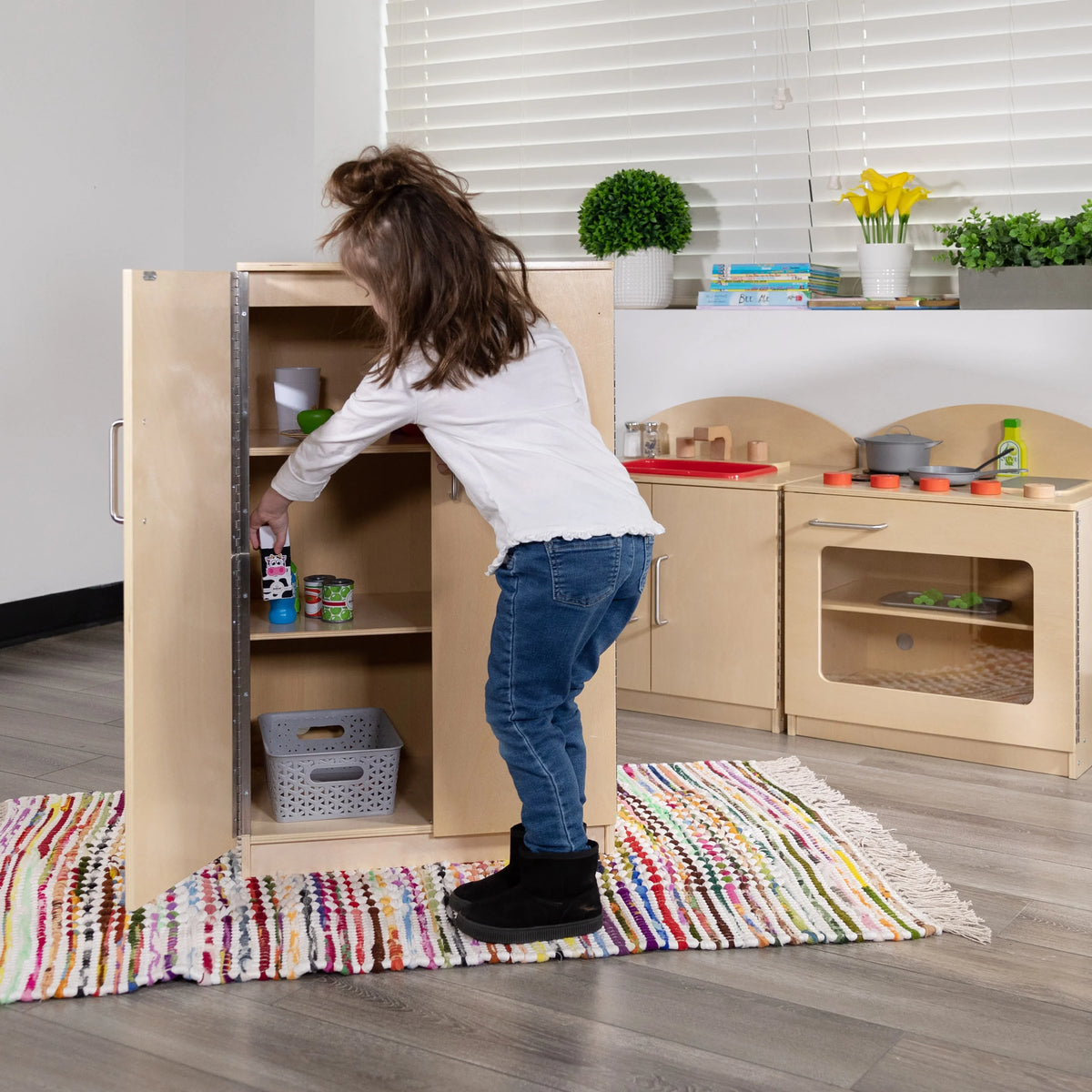 Children's Wooden Kitchen Refrigerator T9686