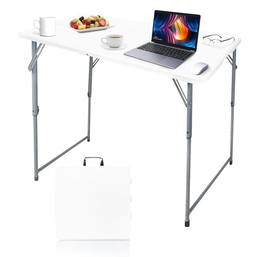 4ft Heavy Duty Portable Folding Plastic Table Z53401