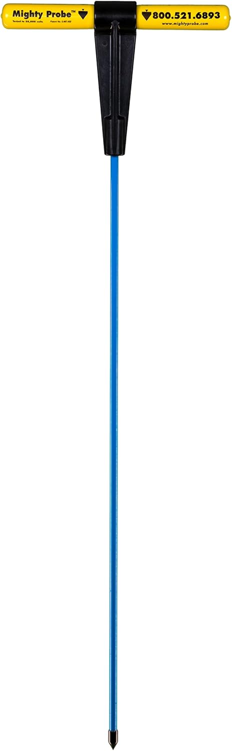 Insulated Metal Soil Probe with T-Handle Steel Rods Y4373