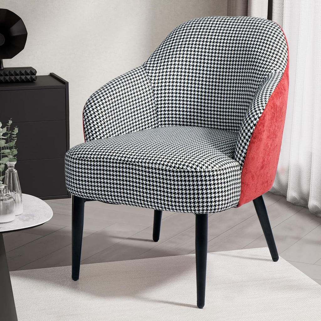 Houndstooth Upholstered Accent Chair B1515