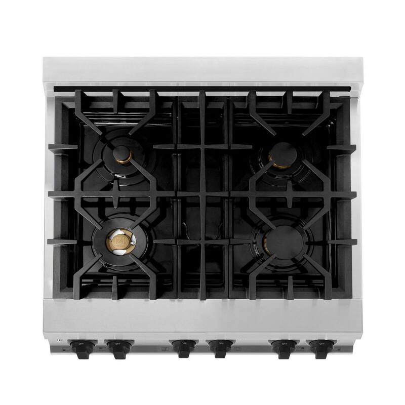 30 in. 4 Burner Dual Fuel Range in Stainless Steel H22615