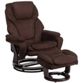 Brown Microfiber Recliner X198
