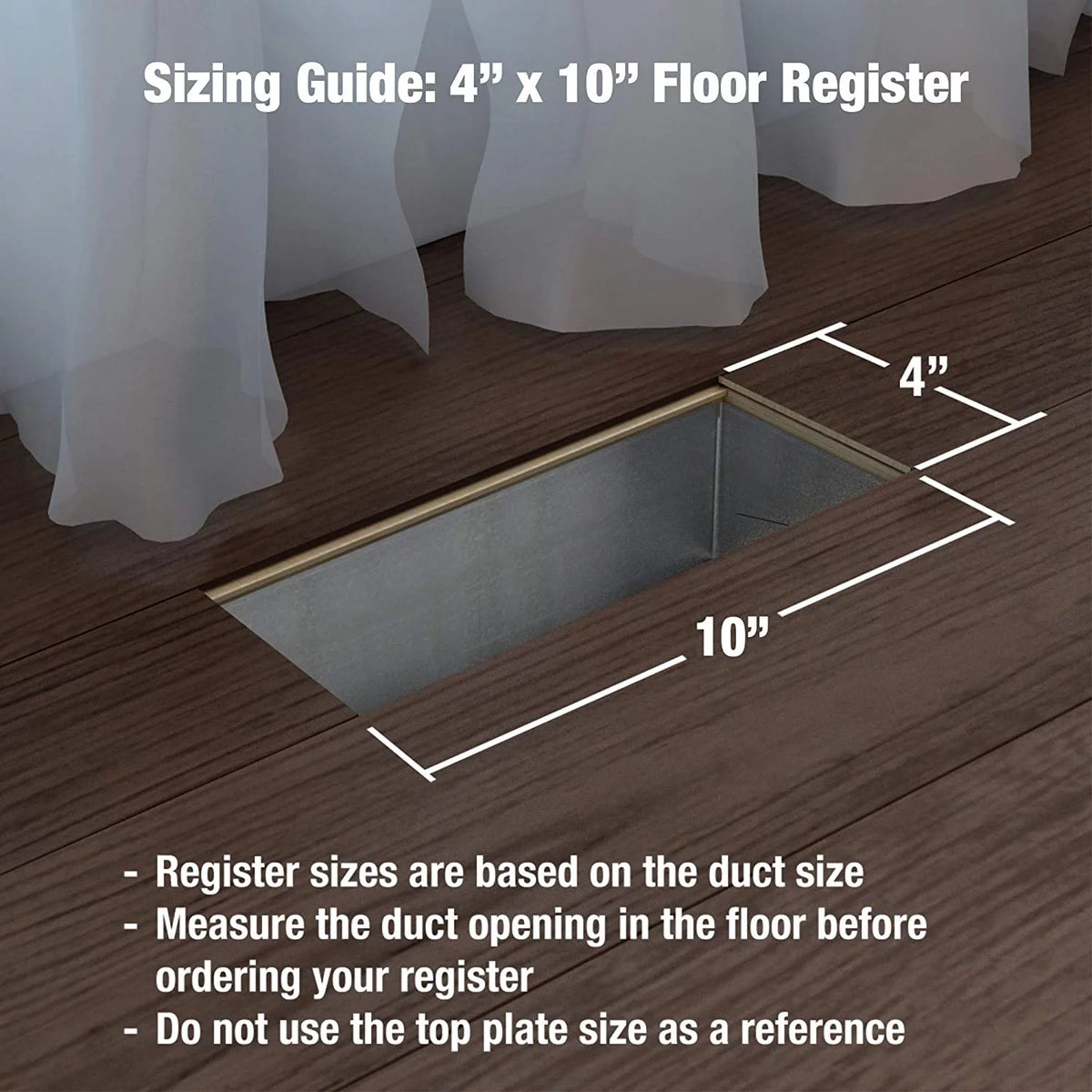 Black Iron 4x10 Inch Floor Register, 5 Count A779183