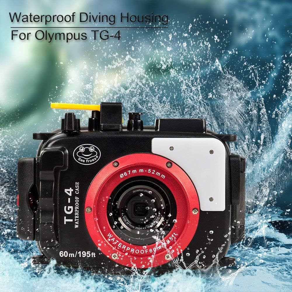 Underwater Camera Housing for Olympus TG-4 Black J373919