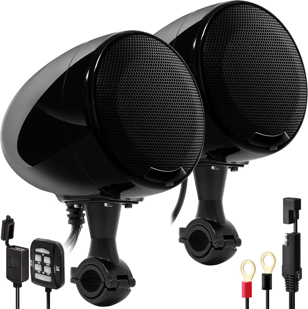 1200W Waterproof Bluetooth Motorcycle Stereo 4 Speakers Audio System Q747932
