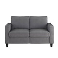 Gray Fabric Loveseat Sofa W45061