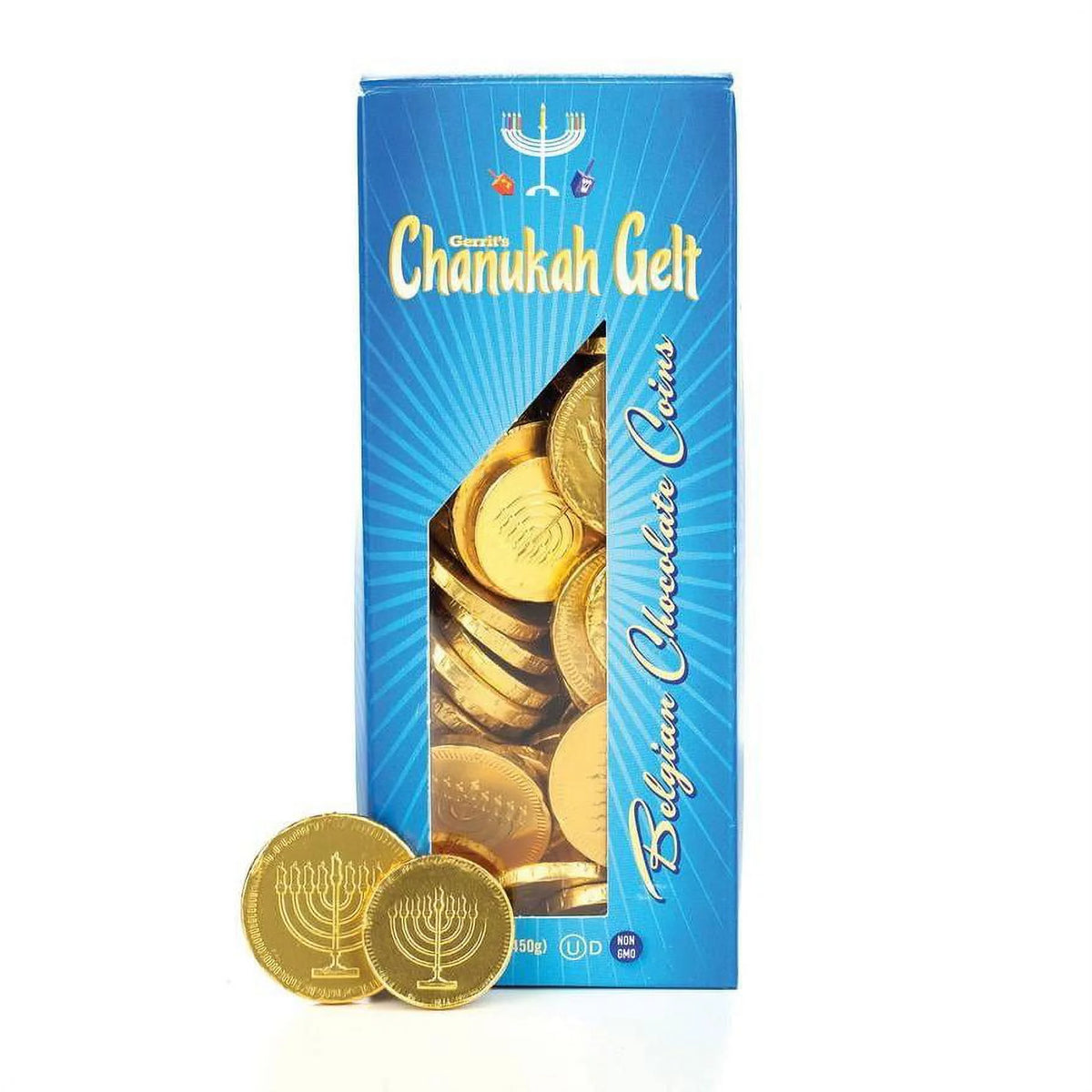 Chanukah Gelt Tower Box 1 lb S831