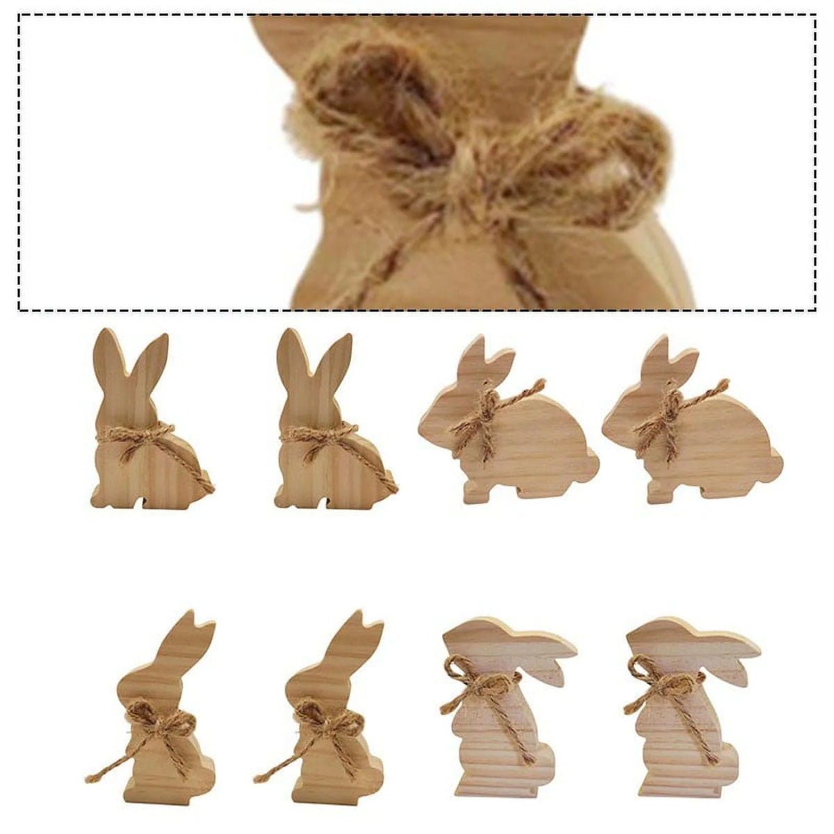 Easter Rabbit Wooden Ornaments I595007