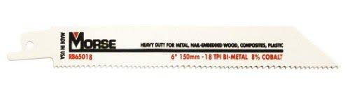 6-Inch 18TPI Bimetal Reciprocating Saw Blade 50-Pack U2549