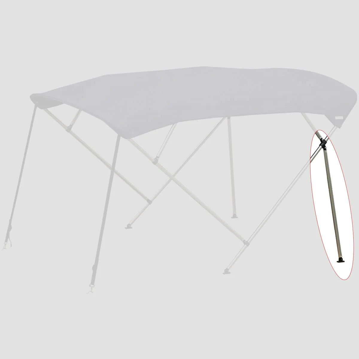 Fixed 34" Bimini Support Poles U138
