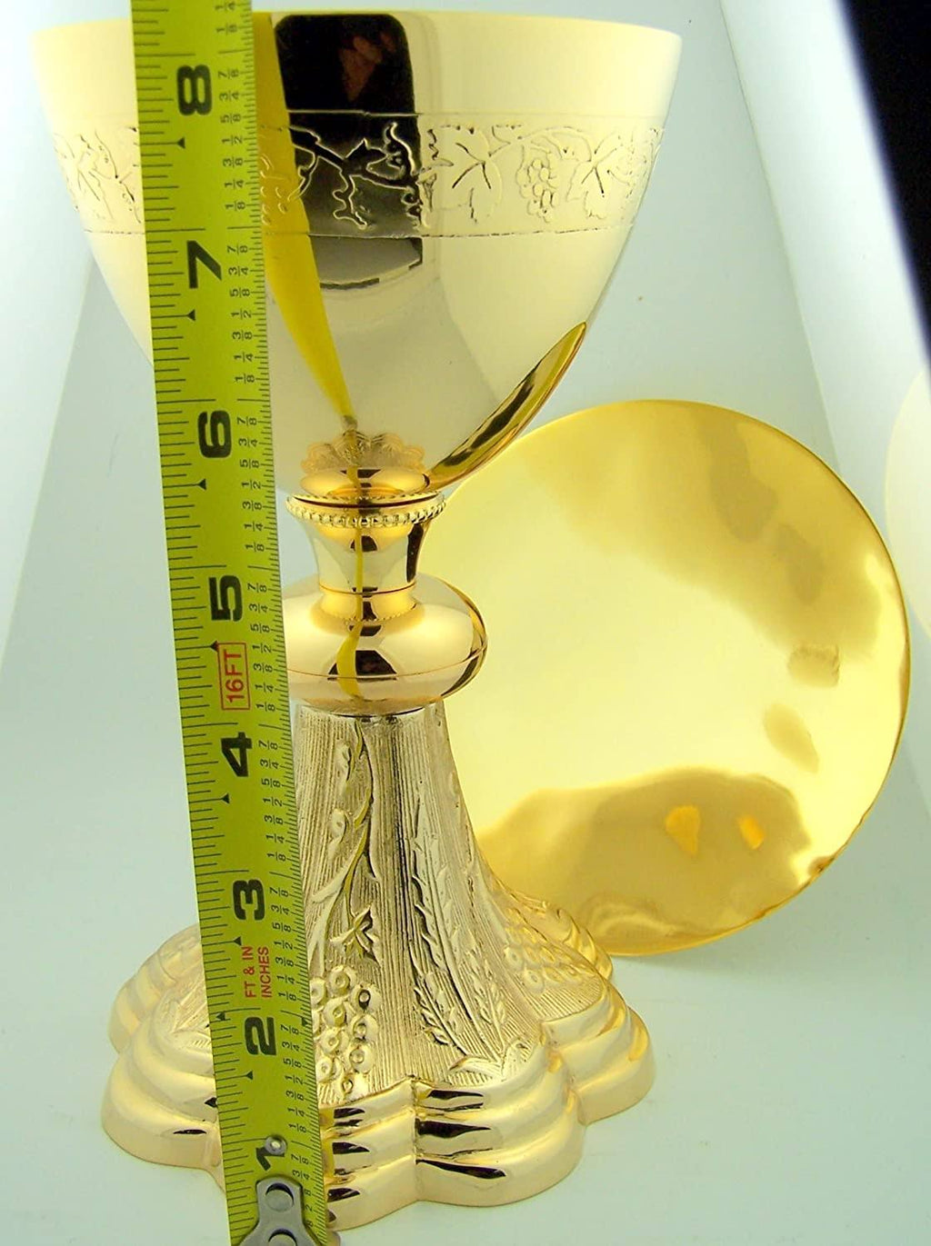 Gold Gild Priest Chalice & Paten E369422