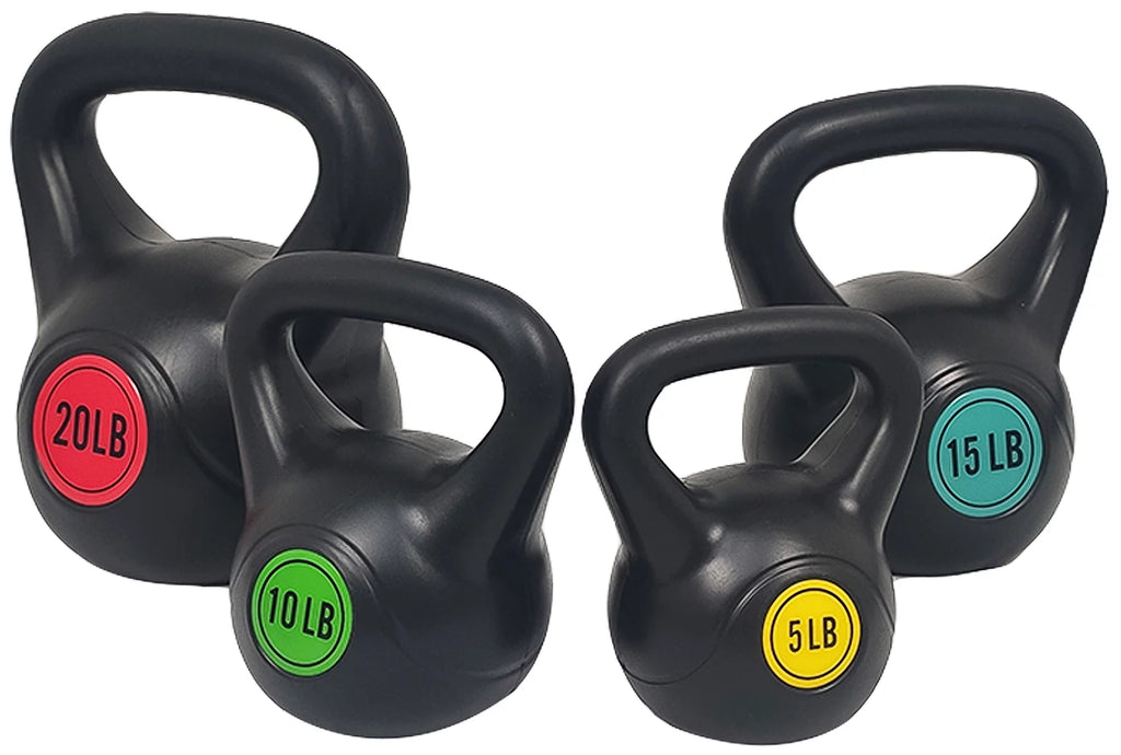 Wide Grip Kettlebell Set, 5lb 10lb 15lb H315590