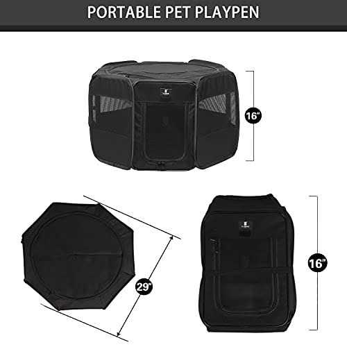 Portable Foldable Pet Playpen 600D Oxford Cloth R863