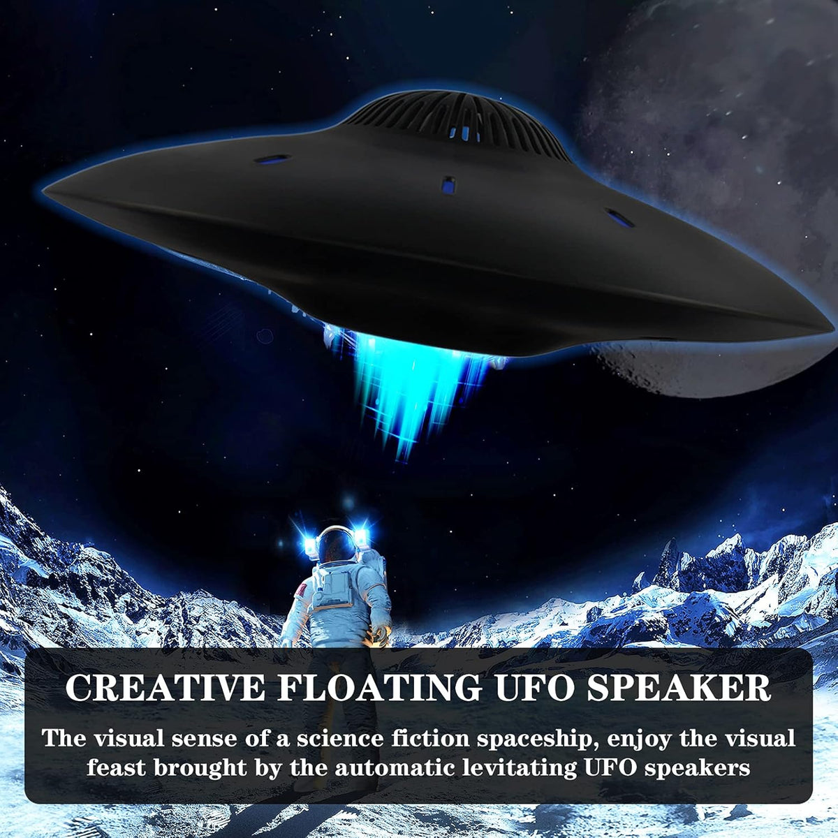 Magnetic Levitating Bluetooth Speaker with LED Lights Base P600964
