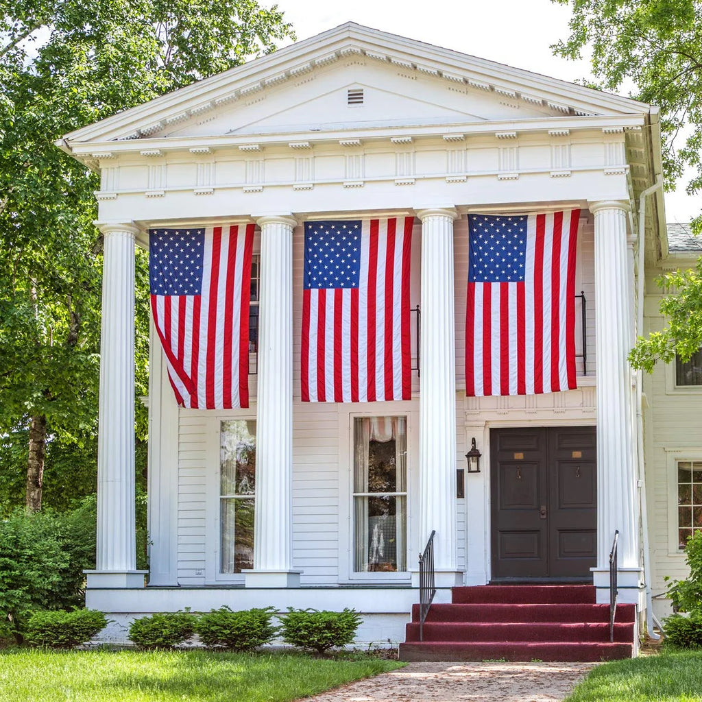 10x15 FT Nylon American Flag with Embroidered Stars Y64723