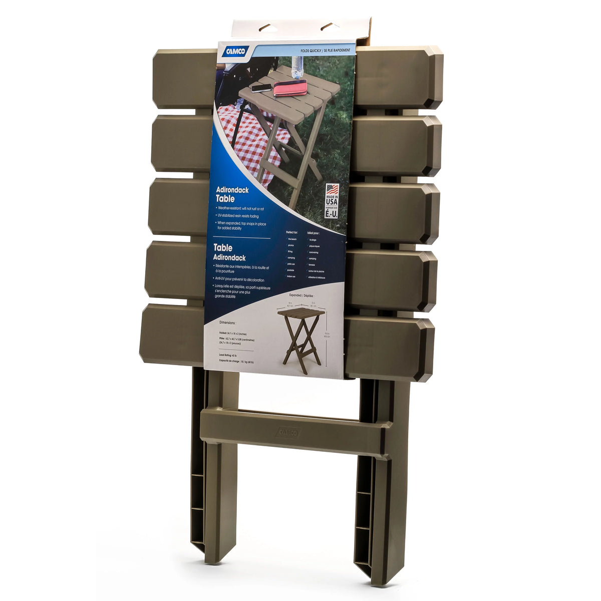 Folding Adirondack Table ABS Plastic A8778