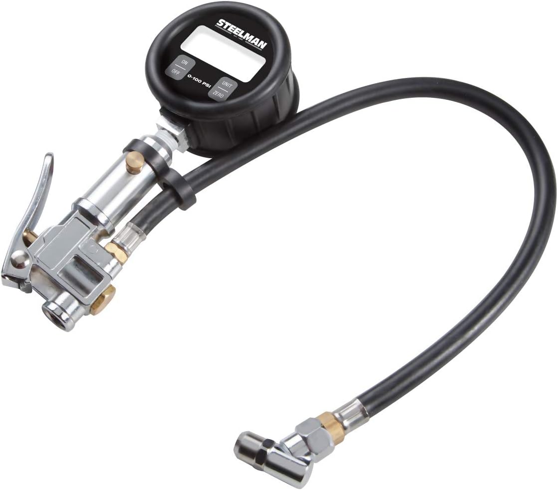 Digital Gauge Tire Inflator, 0-100 psi, 18-Inch Hose S889123