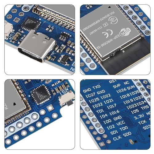 5PCS Type C D1 Mini ESP32 ESP-WROOM-32 CP2104 WLAN WiFi Bluetooth IoT Development Board T1316