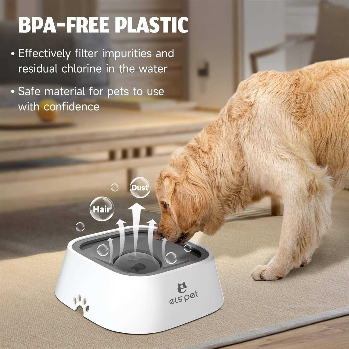 No-Spill Floating Water Bowl for Pets A469676