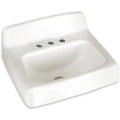 White Wall-Mounted Bathroom Sink F226