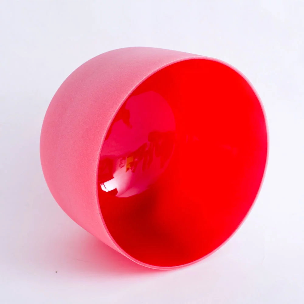 Frosted Red Crystal Singing Bowl 10 inch P789440