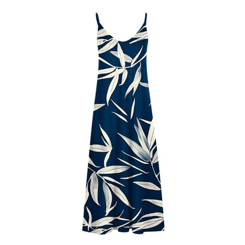 Womens V Neck Spaghetti Straps Maxi Dress A5782