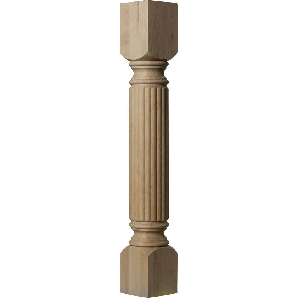 5-Inch W x 5-Inch D x 35 1/2-Inch H Reeded Cabinet Column S403348
