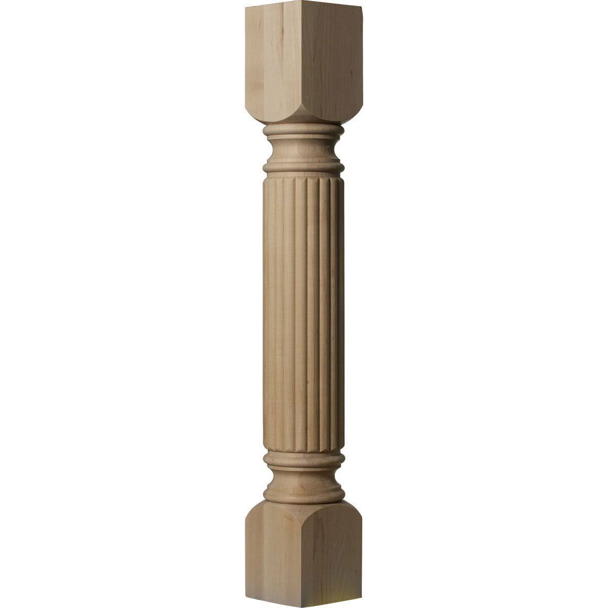 5-Inch W x 5-Inch D x 35 1/2-Inch H Reeded Cabinet Column S403348
