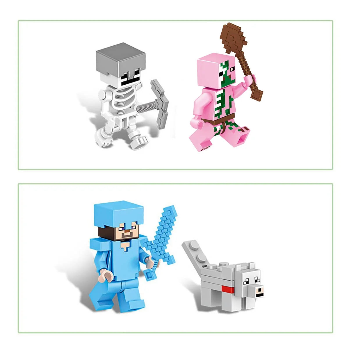 16 Pcs Action Figures Building Blocks Toys Set H76093