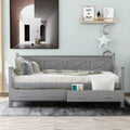 Wood Daybed Frame with Drawer Y5833