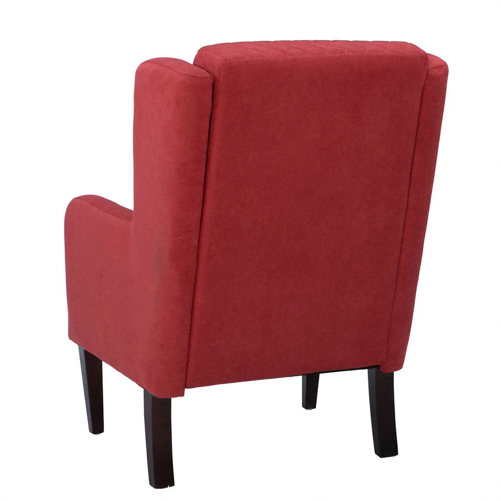 Upholstered Wingback Accent Chair with Quilted Back & Seat S932